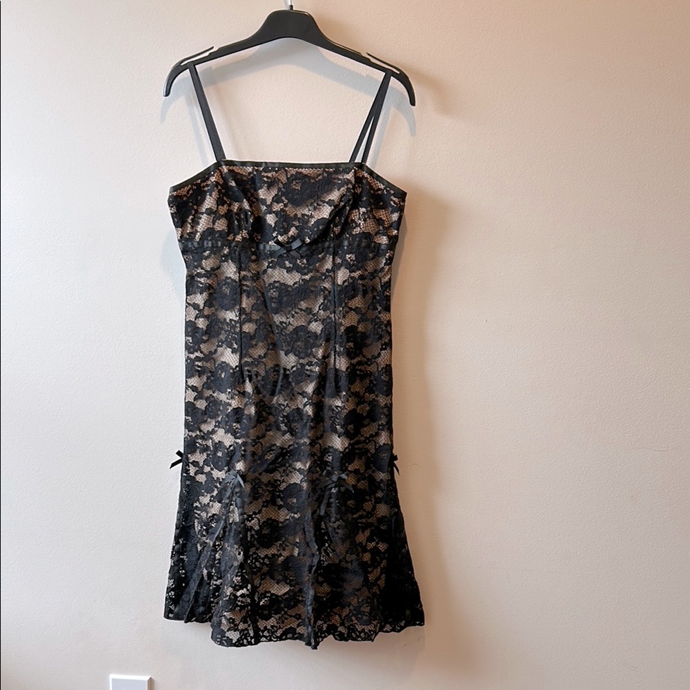 Laundry By Shelli Segal Black Lace Dress